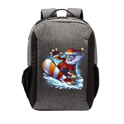 Santa Snowboard Vector Backpack