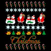 Santa Snowman Ugly Christmas Sweater Impact Tech Backpack
