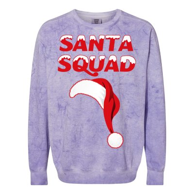 Santa Squad Colorblast Crewneck Sweatshirt