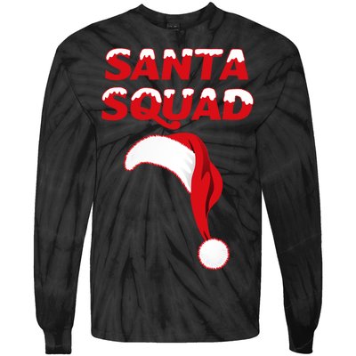 Santa Squad Tie-Dye Long Sleeve Shirt