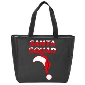 Santa Squad Zip Tote Bag