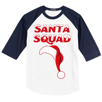 Santa Squad Baseball Sleeve Shirt