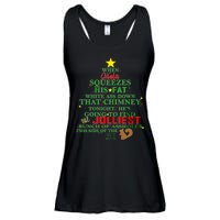 Santa Squeezes Down The Chimney Ladies Essential Flowy Tank