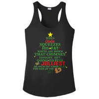 Santa Squeezes Down The Chimney Ladies PosiCharge Competitor Racerback Tank