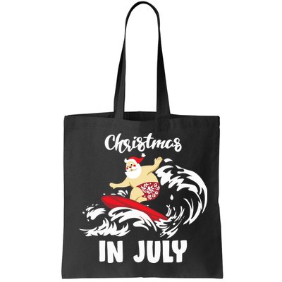 Santa Surfing Christmas In July Bag