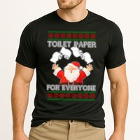 Santa Toilet Paper For Everyone Ugly Christmas Sweater Cooling Performance Crew T-Shirt