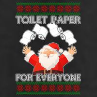 Santa Toilet Paper For Everyone Ugly Christmas Sweater 11oz C Handle Ceramic Mug