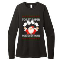 Santa Toilet Paper For Everyone Ugly Christmas Sweater Womens CVC Long Sleeve Shirt