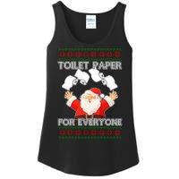 Santa Toilet Paper For Everyone Ugly Christmas Sweater Ladies Essential Tank