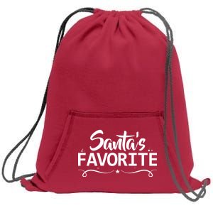 Santa's Favorite Sweatshirt Cinch Pack Bag