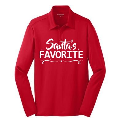 Santa's Favorite Silk Touch Performance Long Sleeve Polo