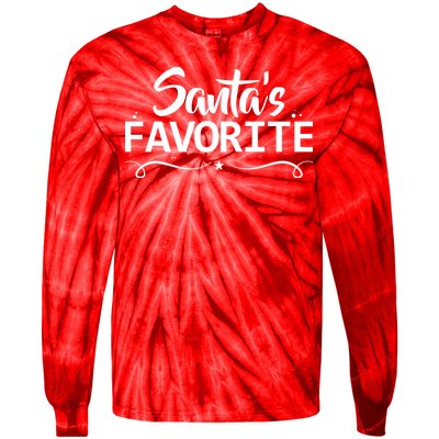 Santa's Favorite Tie-Dye Long Sleeve Shirt