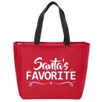 Santa's Favorite Zip Tote Bag