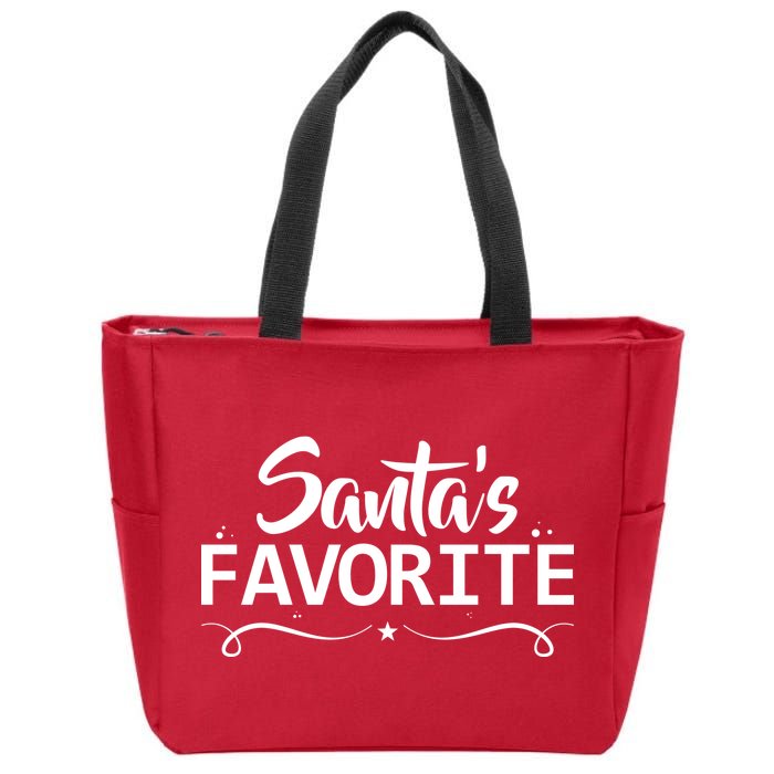 Santa's Favorite Zip Tote Bag