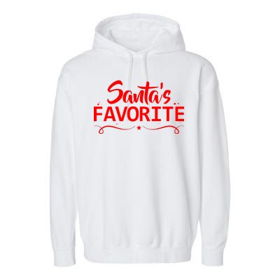 Santa's Favorite Garment-Dyed Fleece Hoodie