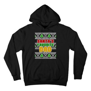 Santa's Favorite Dad Ugly Sweater Hoodie