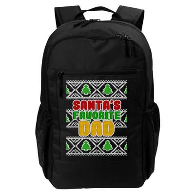 Santa's Favorite Dad Ugly Sweater Daily Commute Backpack