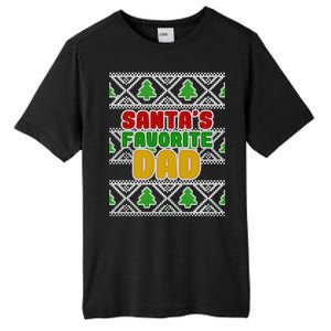 Santa's Favorite Dad Ugly Sweater Tall Fusion ChromaSoft Performance T-Shirt