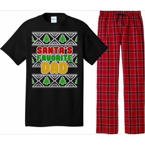 Santa's Favorite Dad Ugly Sweater Pajama Set