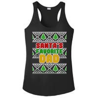 Santa's Favorite Dad Ugly Sweater Ladies PosiCharge Competitor Racerback Tank