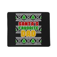 Santa's Favorite Dad Ugly Sweater Mousepad