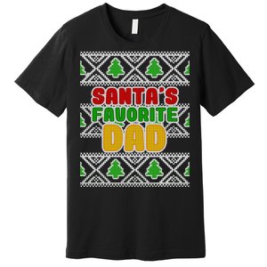 Santa's Favorite Dad Ugly Sweater Premium T-Shirt