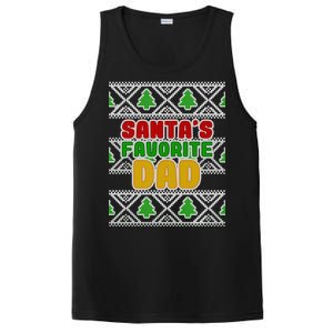 Santa's Favorite Dad Ugly Sweater PosiCharge Competitor Tank