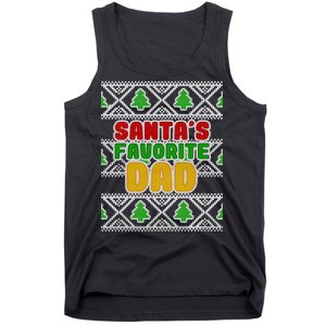 Santa's Favorite Dad Ugly Sweater Tank Top