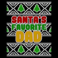 Santa's Favorite Dad Ugly Sweater Visor