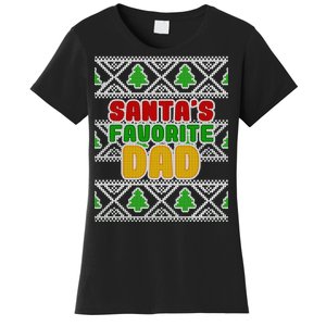 Santa's Favorite Dad Ugly Sweater Women's T-Shirt