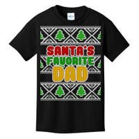 Santa's Favorite Dad Ugly Sweater Kids T-Shirt