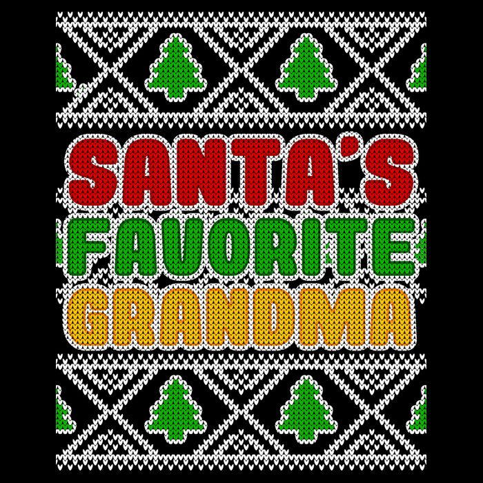 Santa's Favorite Grandma Ugly Sweater Cooling Performance Crew T-Shirt