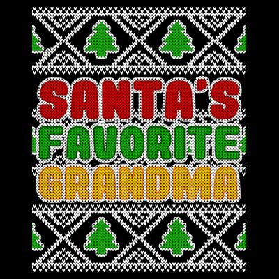 Santa's Favorite Grandma Ugly Sweater T-Shirt