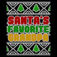 Santa's Favorite Grandpa Ugly Sweater Baby Bodysuit