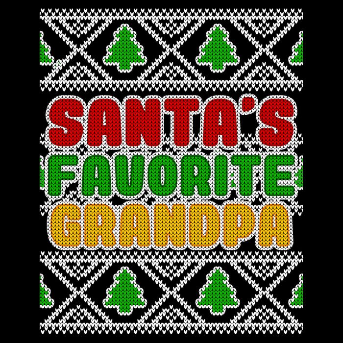 Santa's Favorite Grandpa Ugly Sweater Baby Bodysuit