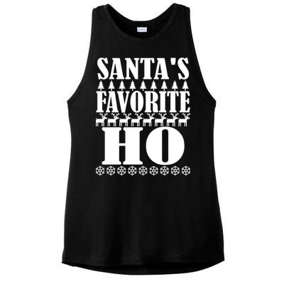 Santa's Favorite Ho Ladies PosiCharge Tri-Blend Wicking Tank