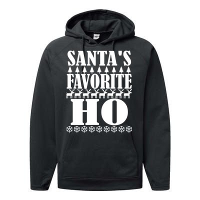 Santa's Favorite Ho Performance Fleece Hoodie