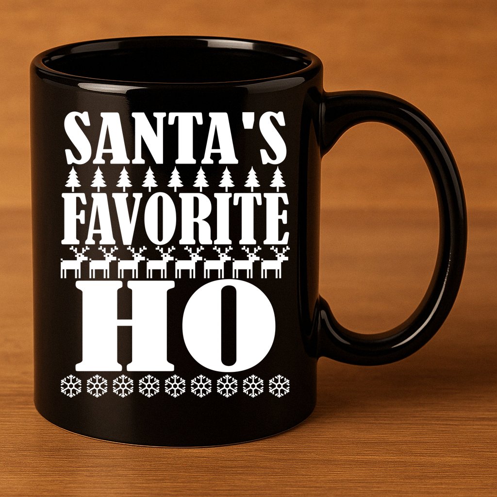 Santas Favorite Ho 11oz C Handle Ceramic Mug