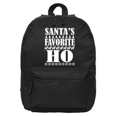 Santa's Favorite Ho 16 in Basic Backpack