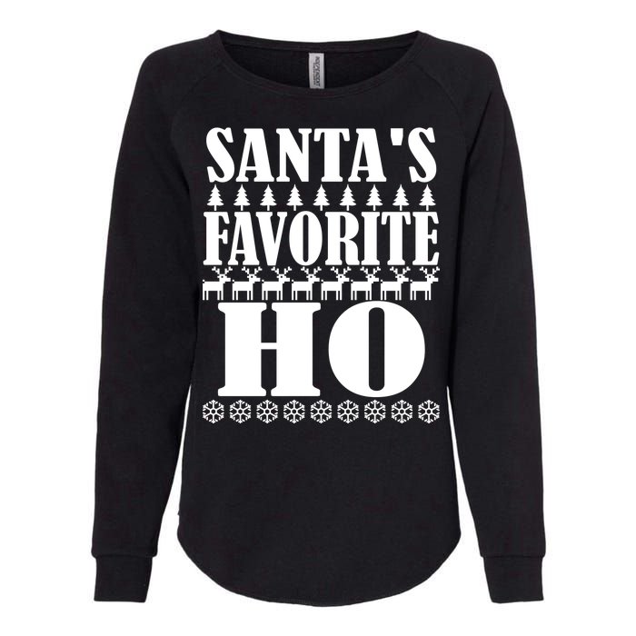 Santa's Favorite Ho Womens California Wash Sweatshirt