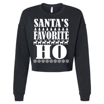 Santas Favorite Ho Cropped Pullover Crew