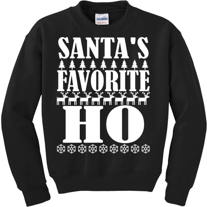 Santa's Favorite Ho Kids Sweatshirt