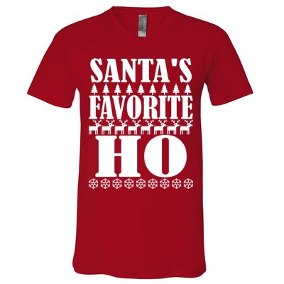 Santas Favorite Ho V-Neck T-Shirt