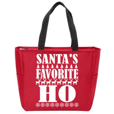 Santas Favorite Ho Zip Tote Bag