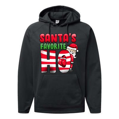 Santa's Favorite Ho Funny X-Mas Performance Fleece Hoodie