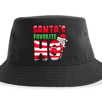 Santa's Favorite Ho Funny X-Mas Sustainable Bucket Hat