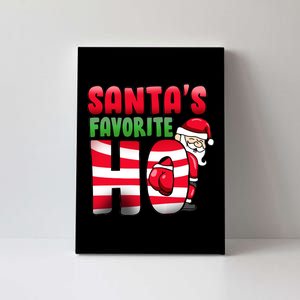 Santa's Favorite Ho Funny X-Mas Canvas