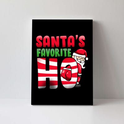 Santa's Favorite Ho Funny X-Mas Canvas