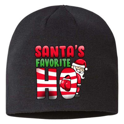 Santa's Favorite Ho Funny X-Mas Sustainable Beanie