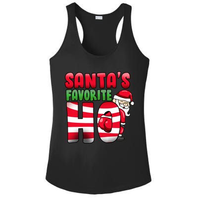 Santa's Favorite Ho Funny X-Mas Ladies PosiCharge Competitor Racerback Tank